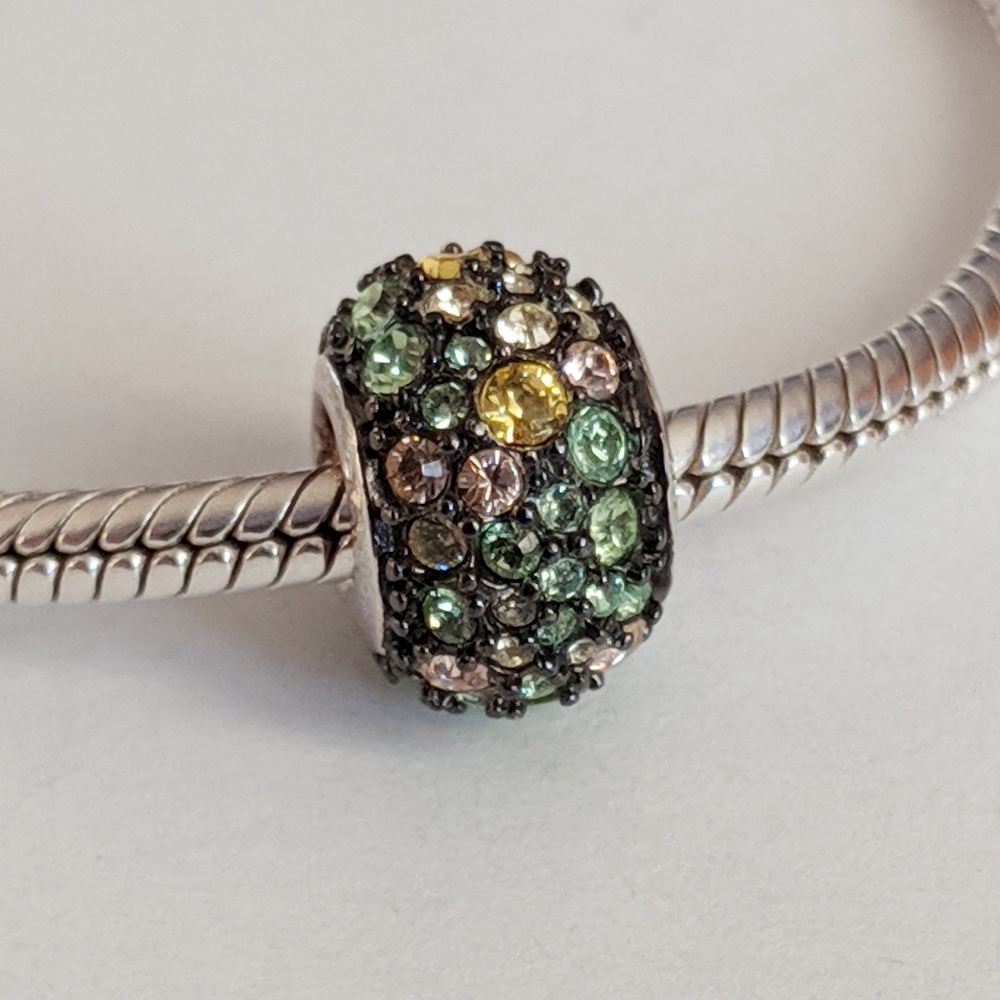 Chamilia Green Jeweled Kaleidoscope Charm